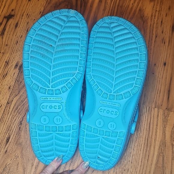 CROCS Men's Vibrant Blue Classic Clog Sandals Size 9 Mens 11 Womens Unisex F21 - Picture 9 of 9